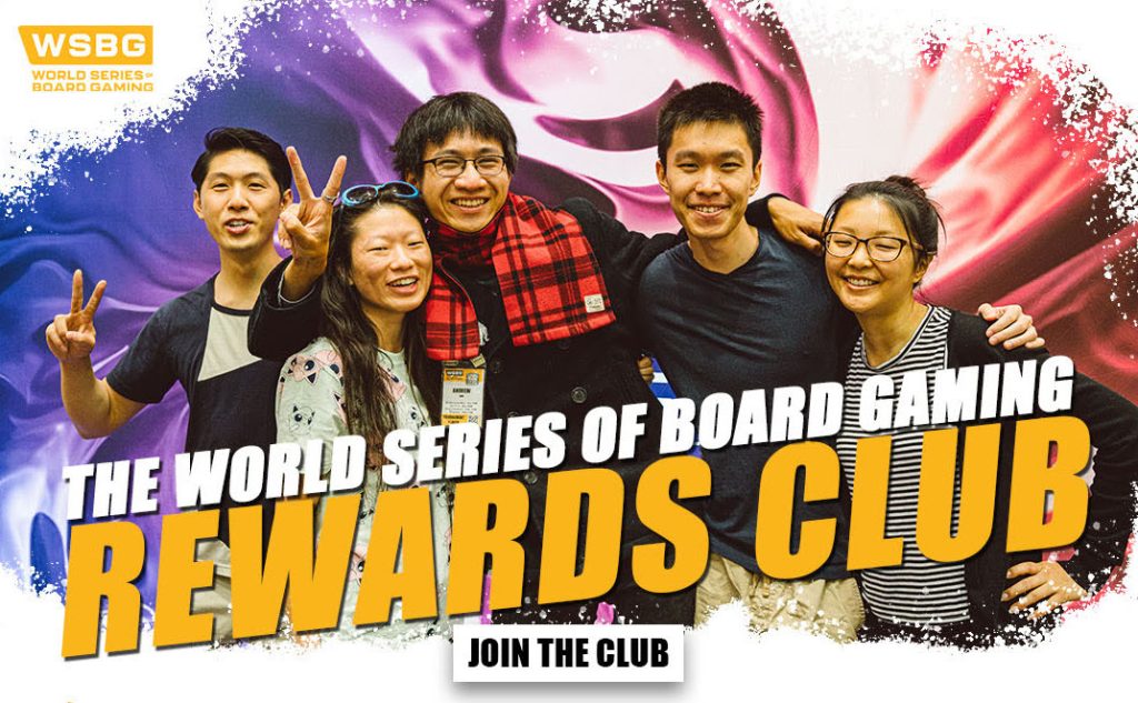 Rewards Club WSBG Vegas The World Series of Board Gaming